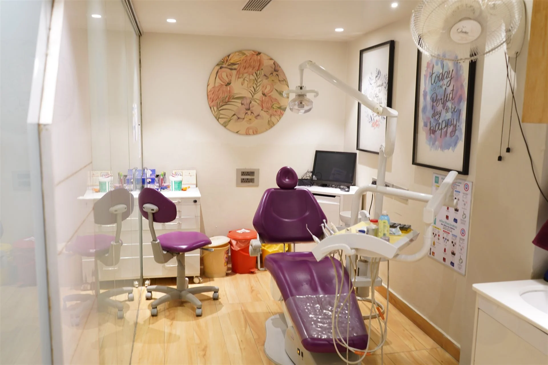 Modern dental treatment room with advanced equipment at Radix Cosmo Dental, East Delhi